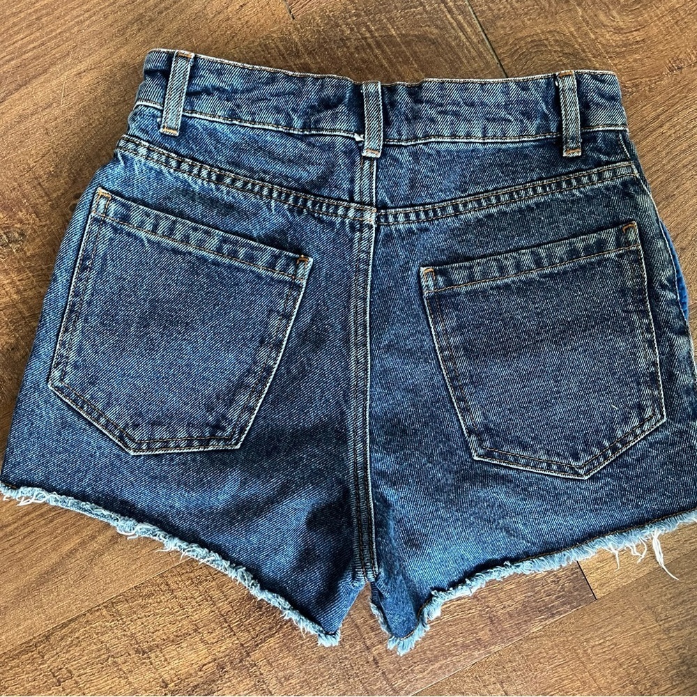 FARM Rio Multicolor Crochet Patchwork Jean Shorts - Picture 5 of 8